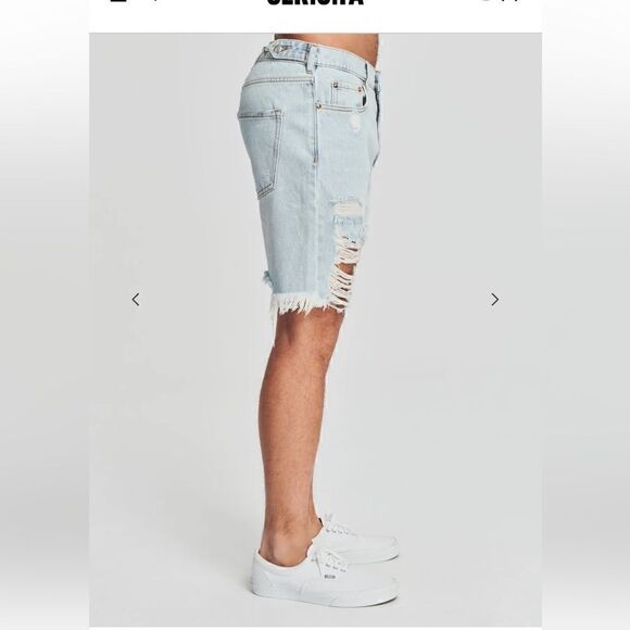 SER.O.YA JACK VINTAGE STRAIGHT  DENIM SHORTS NEW SIZE 30 - Picture 3 of 7